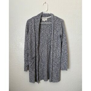 Skies Are Blue Open Front‎ Knit Cardigan Sweater Winter Preppy Casual Classic XS